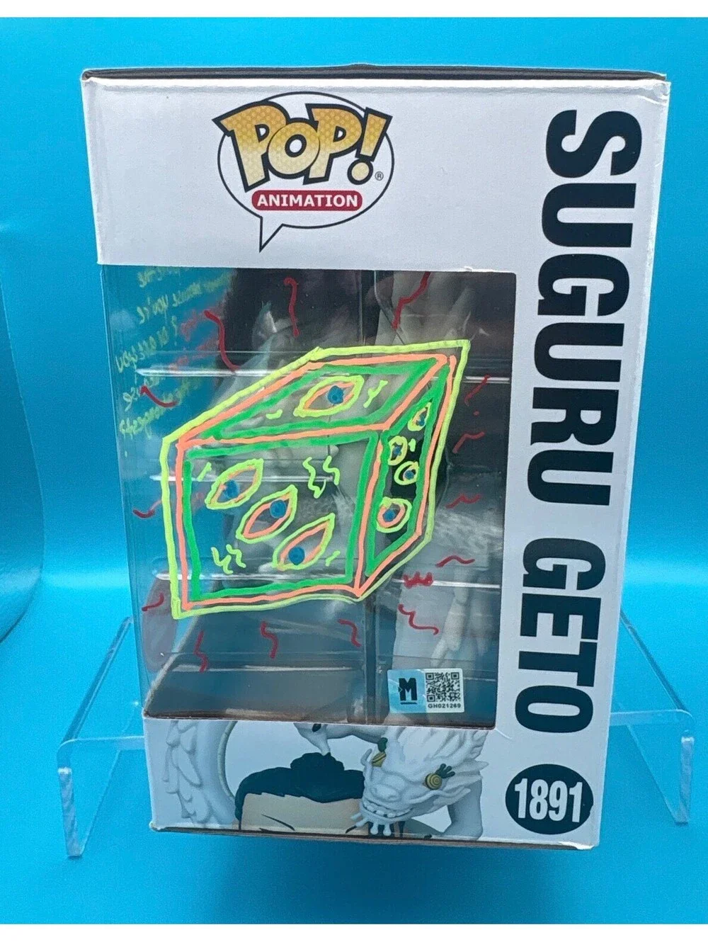Lex Lang signed Suguru Geto JJK GameStop exclusive Funko pop 1891 with MAS COA